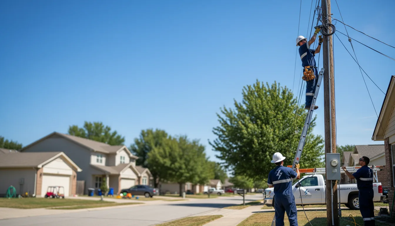 Residential electrician providing installation services in Freeport, OH